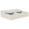 Béžový úložný box pod postel Quax Loft 85 x 70 cm