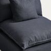 Tmavě šedé křeslo kave home Aranela 90 cm s odnímatelným pothem -fv-interier-25
