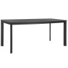 Tmavě šedý zahradní stůl Bizzotto Alcora 180 x 90 cm s keramickou deskou