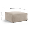 Černá čalouněná podnožka Cosmopolitan Design Aveiro 75 x 75 cm -fv-interier-25
