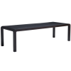 Černý dřevěný rozkládací jídelní stůl Kave Home Erisia 200/280 x 100 cm