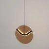 Hnědé skleněné závěsné LED světlo Nova Luce Halley 20 cm -fv-interier-25