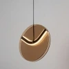Hnědé skleněné závěsné LED světlo Nova Luce Halley 20 cm -fv-interier-25
