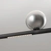 Kouřově šedé skleněné závěsné LED světlo Nova Luce Celso 120 cm s černým zavěšením -fv-interier-25