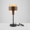 Hnědá skleněná stolní lampa Nova Luce Serena -fv-interier-25