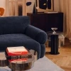 Tmavě modrá čalouněná rohová pohovka Micadoni Ophelia 236 cm, pravá -fv-interier-25