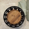 Černý bambusový košík na pečivo Nordic Kitchen 25 cm -fv-interier-25