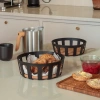 Černý bambusový košík na pečivo Nordic Kitchen 25 cm -fv-interier-25
