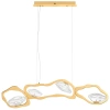 Zlaté kovové závěsné LED světlo Nova Luce Denise 120 cm