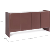 Terakotová komoda Bizzotto Otilia 163 x 45 cm s keramickou deskou