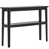Černý dřevěný toaletní stolek Balance 130 × 35 cm
