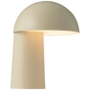 Béžová kovová nabíjecí stolní LED lampa Faye