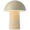 Béžová kovová nabíjecí stolní LED lampa Faye