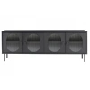 Černý TV stolek Sohan 161 x 38 cm