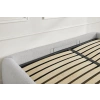 Světle šedá bouclé dvoulůžková postel Inera 160 x 200 cm s úložným prostorem -fv-interier-25