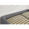 Tmavě šedá bouclé dvoulůžková postel Inera 160 x 200 cm s úložným prostorem -fv-interier-25