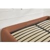 Terakotově oranžová bouclé dvoulůžková postel Inera 180 x 200 cm s úložným prostorem -fv-interier-25