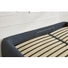 Tmavě modrá bouclé dvoulůžková postel Inera 180 x 200 cm s úložným prostorem -fv-interier-25